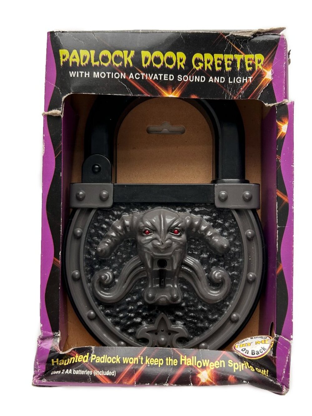 Vintage 1997 Halloween Padlock Greeter